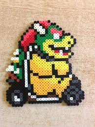 Mario Kart 64 Bowser Nerdy Perler Beads Perler Bead Mario Nerd Crafts
