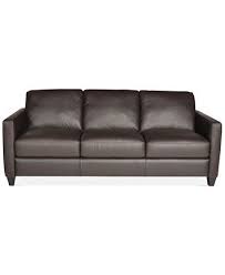 Emilia Leather Sofa Only At Macy S Macys Com Leather Sofa Couch Sofa Leather Sofa Furniture