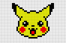 Pikachu Head Pixel Art Pixel Art Pokemon Anime Pixel Art Pixel Art