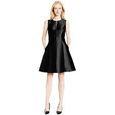 Pre Owned Kate Spade Black Charleen Dress 235 Liked On Polyvore Featuring Dresses Black Preowne Fit And Flare Cocktail Dress Fit And Flare Dress Dresses