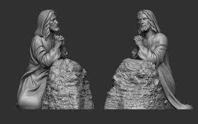 Jesus Praying 3d Print Model Jesus Praying Jesus Print Models
