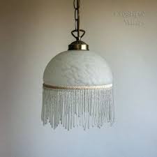 Vintage Bhs 1920s Style Beaded Fringed Ceiling Light Fitting Etsy Light Fittings Ceiling Pendant Ceiling Lights