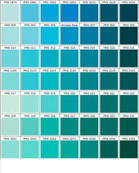 Quelques Tons Dans Les Bleu Vert Particulierement Les 2 Dernieres Colonnes Sur Les 4 Premieres Lignes Nuancier Pantone Nuancier Nuancier Bleu
