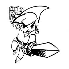Coloriage Zelda A Colorier Dessin A Imprimer Coloring Pages Free Coloring Pages Zelda Art
