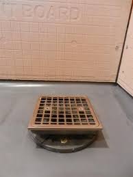 Kohler Square Design Tile In Shower Drain In Vibrant Brushed Nickel K 9136 Bn The Home Depot Shower Installation Shower Drain Square Design