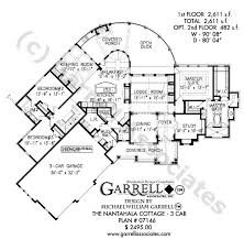 Nantahala Cottage 3 Car 09057 Garrell Associates Inc Floor Plans Ranch Craftsman Style House Plans Mountain House Plans