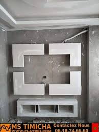 Decoration Platre Moderne Pour Plasma Tv 2019 Decoration Salon Decoration Platre Deco Meuble Tv