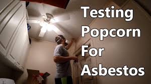 How To Test Popcorn Ceiling For Asbestos Youtube