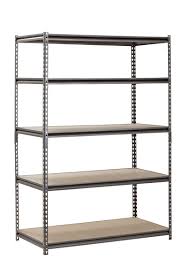 Muscle Rack 5 Shelf Steel Shelving Silver Vein 24 D X 48 W X 72 H Walmart Com In 2020 Steel Shelving Steel Storage Rack Garage Storage Shelves