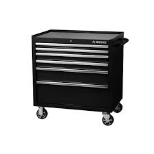 Husky 36 In W 6 Drawer Deep Tool Chest Cabinet In Gloss Black H36tr6xd The Home Depot Tool Chest Tool Storage Tool Cabinet