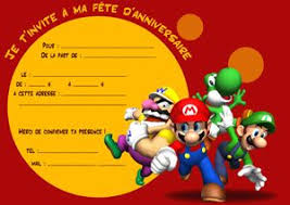 Cartons D Invitation Gratuits A Imprimer Mario Bros Et Ses Amis Le Blog De Lulu Amp Berlu Des Cadeaux Gratuits Des Invitations A Imprimer Des Videos S Carte Anniversaire