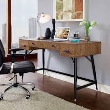Surplus Office Desk In Walnut Furniture Contemporary Modern Furniture Walnut Desks