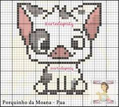 Porquinho Da Moana Pua Disney Cross Stitch Disney Cross Stitch Patterns Cross Stitch Embroidery