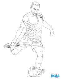 Coloriage Du Joueur De Foot Francais Franck Ribery A Imprimer Gratuitement Ou Colorier En Ligne Sur He Coloriage Joueur De Foot Coloriage Football Dessin Foot