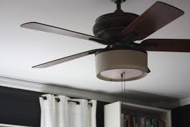 Diy Drum Shade Attached To Celing Fan Diy Drum Shade Ceiling Fan Makeover Ceiling Fan Shade