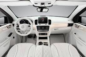 Topcar Shows Off All White Interior For Armoured Mercedes Gle Guard Carscoops White Suv Car Interior Diy White Interior