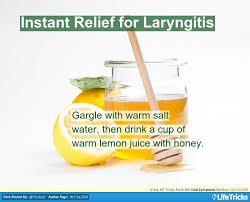 Instant Relief For Laryngitis Sick Remedies Cold Symptoms Natural Cold Remedies