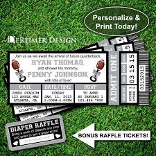Football Baby Shower Invitation In Black And Gray All Star Baby Shower Sports Ticket Self Editing Pdf Invite Bonus Diaper Tickets L02 Football Baby Shower Baby Shower Invitations For Boys Football Baby Shower