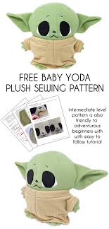 Free Baby Yoda Plush Sewing Pattern In 2020 Sewing Stuffed Animals Animal Sewing Patterns Stuffed Animal Patterns