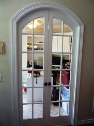 Custom Arched French Doors That We Built To Close Off Any Office Area In A House Over In West University The Builder Had Just Left A Sheet Arched Interior Doors Interior