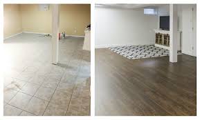 New Basement Flooring Shades Of Blue Interiors Flooring Luxury Vinyl Plank Flooring Basement Makeover
