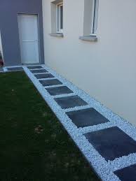 Dalle Galet Allee Gravier Pas Japonais Dalle Grise Decoratif Blanc Bordure Metal Chemin Anthracite Allee Pavee Dalle Jardin Et Carrelage Exterieur