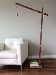 Modern Wood Floor Lamp From A 1x2 Wood Floor Lamp Diy Floor Lamp Modern Floor Lamp Design