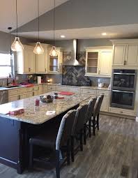 Carriage House Cabinetry Featuring Abbott And Bourbon Contrasting Kitchen Island Kitchen With Big Island Kitchen Colors