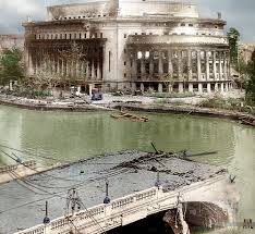 A Gutted Manila Post Office In 1945 Towards The End Of Wwii Manila London Blitz Wwii