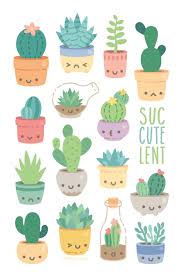 Succutelents Mini Print Mini Dessin Dessin Cactus Et Dessins Mignons