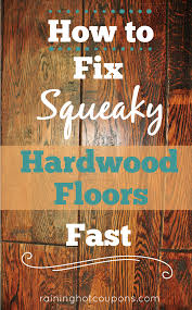 How To Fix Squeaky Hardwood Floors Fast Hardwood Floors Flooring Fix Squeaky Floors