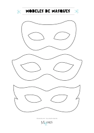 6 Modeles De Masques Pour Le Carnaval Modele De Masque Masque A Imprimer Deco Carnaval