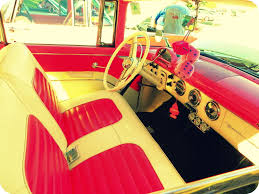 Pink White Car Interior To Match The Pink White Exterior White Car Automotive Interior Car Interior