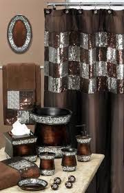 Elite Copper Shower Curtain W Sequins Fabric Shower Curtains Popular Bath Decor