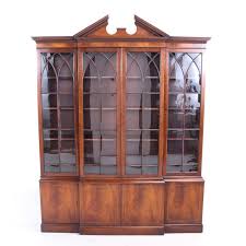 Baker Furniture Federal Style Mahogany Breakfront China Cabinet 20th Century China Cabinet Baker Furniture Furniture