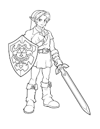 Ink Link From Zelda By Charfade Coloring Books Coloring Pages Printable Coloring Book