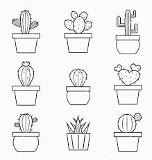 Cactus A Dessiner Diy Cactus Illustration Illustration Simple Petit Dessin Mini Dessin