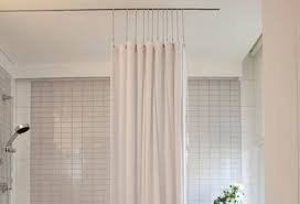 Ceiling Mounted Shower Curtain Track Shower Curtain Decor Modern Shower Curtains