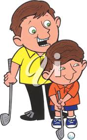 Father And Son Golfing Royalty Free Clipart Free Clipart Images Clip Art