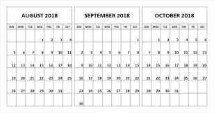 August September October 2018 Calendar Desk Template September Calendar November Calendar June 2019 Calendar