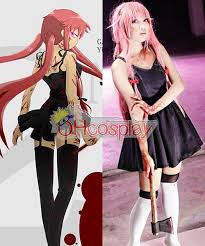 Mirai Nikki Future Diary Costumes Yuno Gasai Black Dress Cosplay Costume Mirai Nikki Girl Poses Future Diary