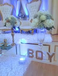 Light Blue Gold Royal Prince Baby Shower Floral Arragement Royal Baby Shower Theme Royal Prince Baby Shower Prince Baby Shower Theme