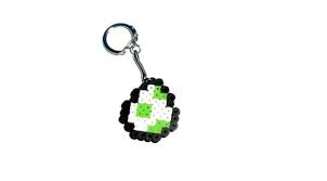 Perler Bead Yoshi Egg Perler Bead Yoshi Egg Pixel Art Pixel 8 Bit Super Mario Keychain Magn Perler Beads Nerdy Perler Beads Perler Beads Designs