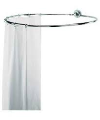 Circular Shower Rail Chrome Finish Round Shower Curtain Rod Shower Curtain Rods Tiny House Shower