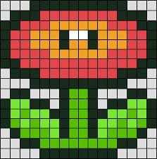 Fleur De Feu Super Mario En Perle Hama Mini Le Blog De Miss Kawaii Perles Hama Perle Hama Mario Hama Mario