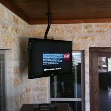 Ceiling Mount Flat Screen Tv On Back Porch Yelp Ceiling Tv Patio Tv Tv Hanging From Ceiling