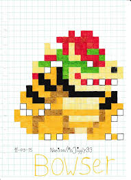 Pin By Manuel Gonzalo On Mario Bros Bowser Pearler Bead Patterns Hama Beads Patterns