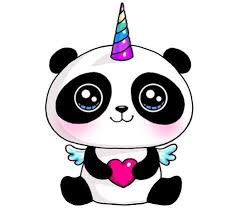 Pandicorn Dessin Kawaii 365 Dessins Kawaii Dessin Licorne Kawaii