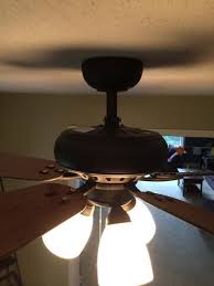 Hampton Bay Rockport 52 In Led Indoor Brushed Nickel Ceiling Fan With Light Kit 51750 The Home Depot Ceiling Fan Brushed Nickel Ceiling Fan Ceiling Fan With Light