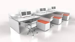 Not Your Average Cubicle Contemporary Business Calls For An Extraordinary Commer Adjustable Office Desks Contemporary Office Furniture Office Furniture Layout